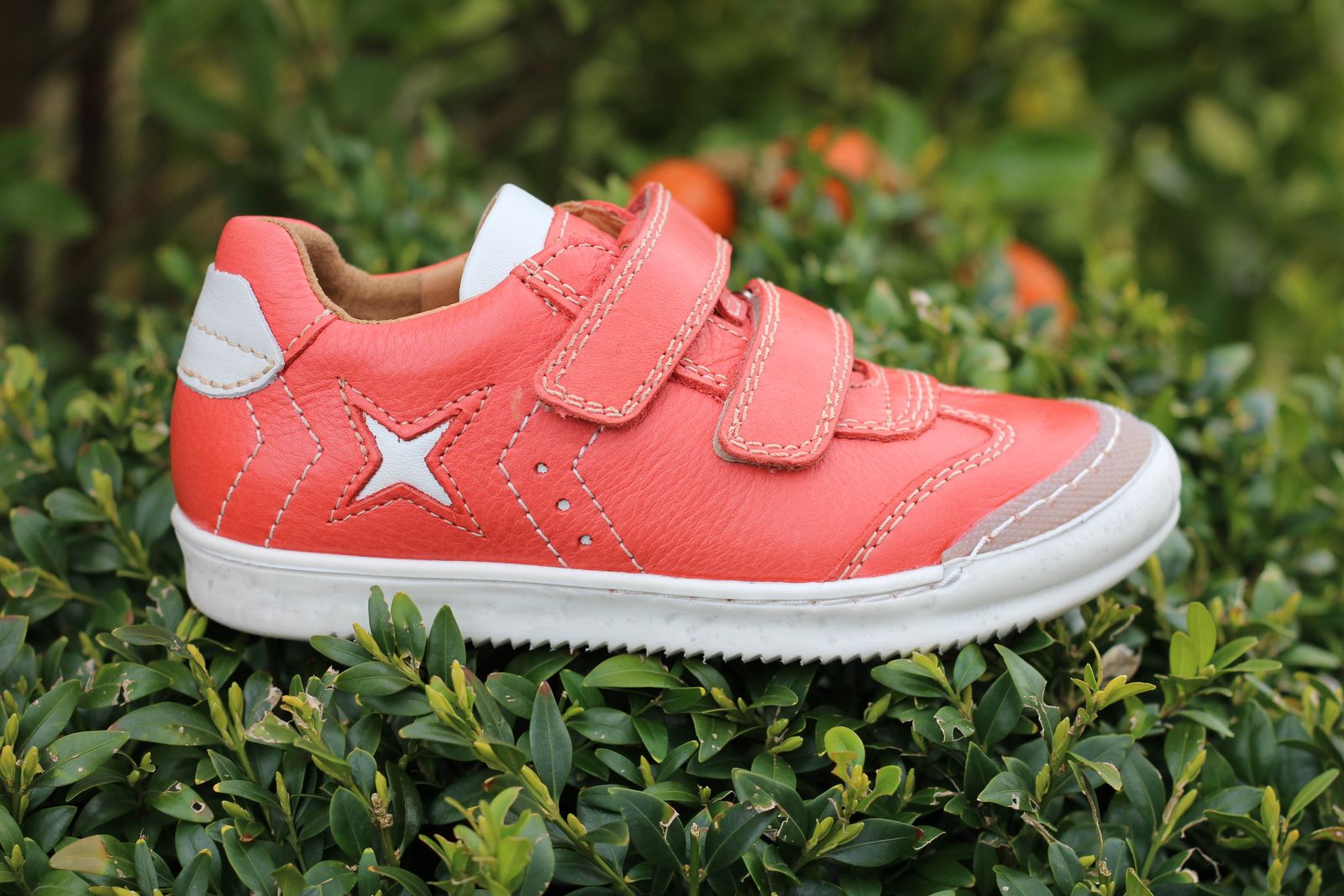Halbschuh Leder, Lederfutter Farbe: coral